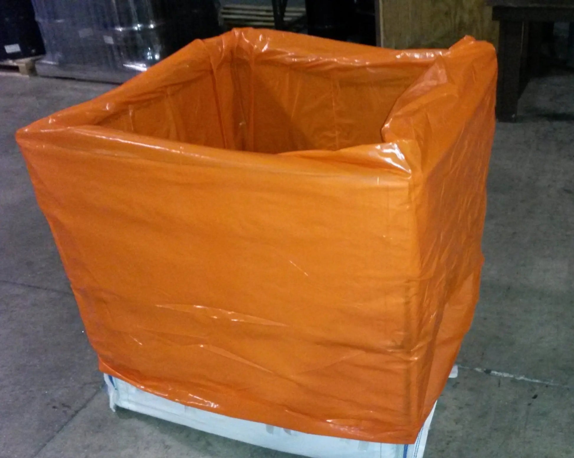 WastePack XL Series with orange liner for hazardous waste removal