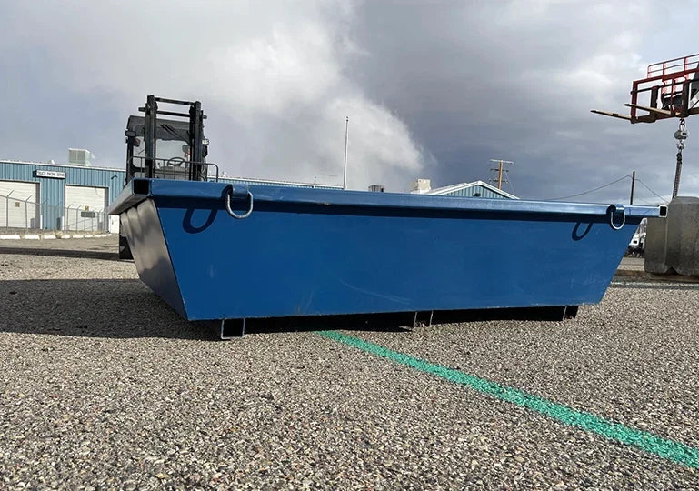 ECONO Steel Concrete Washout Pan | 86"x86"x20" - 2 Cubic Yard - 444 Gallon Capacity SCI Specialty Containers