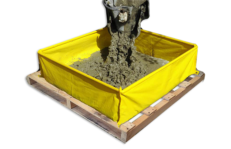 Concrete Washout Berm - Ultra Model (Yellow) – Wastepack
