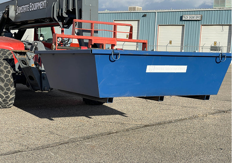 Steel Concrete Washout Pan | 84"x84"x23" - 3CY 614 Gallon - FREIGHT QUOTE REQUIRED SCI Specialty Containers