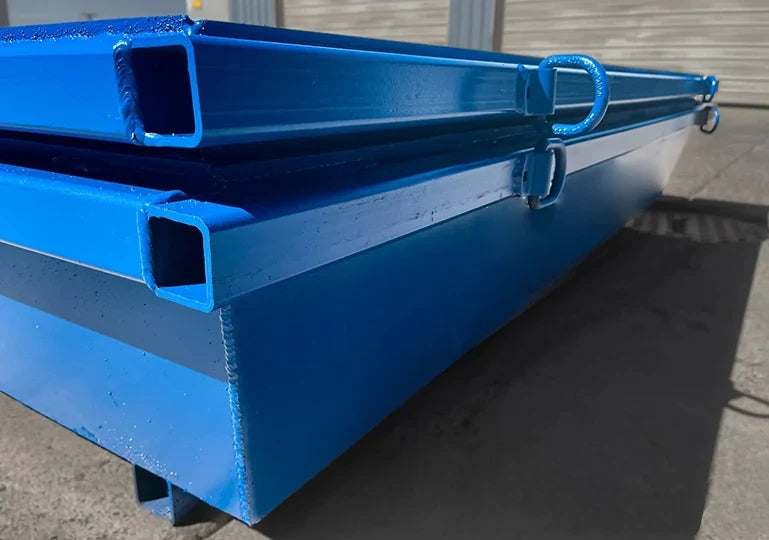 ECONO Steel Concrete Washout Pan | 86"x86"x20" - 2 Cubic Yard - 444 Gallon Capacity SCI Specialty Containers